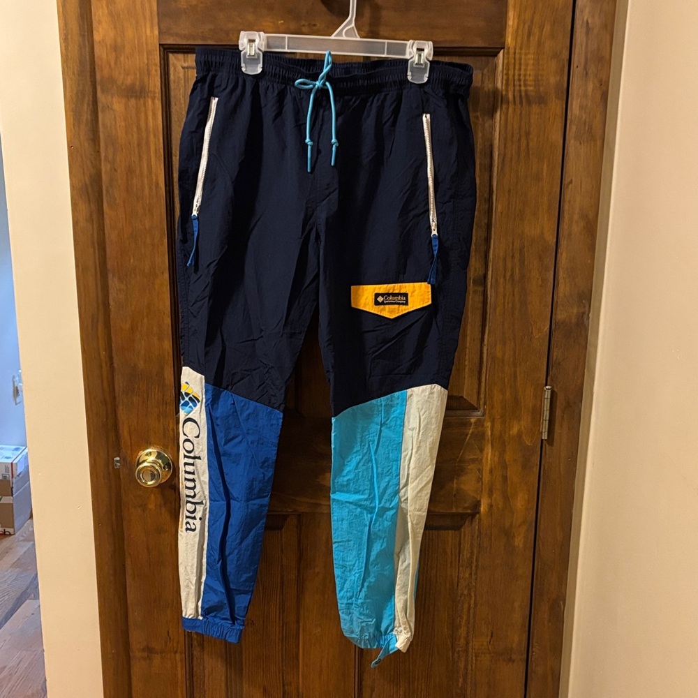 Columbia Multicolor Joggers - Blue, White, Yellow